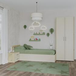 haaus Set dormitor Malmo V18, Pat 200 x 90 cm, Stejar Artisan/Argila (923600)