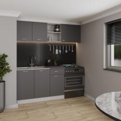 haaus Set Bucatarie Kara, Antracit/Alb, L 180 cm (912451)