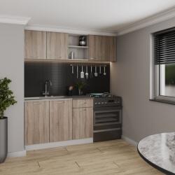 haaus Set Bucatarie Kara, Stejar Sonoma Inchis/Alb, L 180 cm (911355)