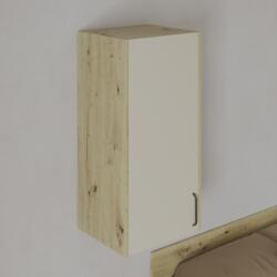 haaus Dulap suspendat Malmo, 1 Usa, Stejar Artisan/Argila, 50 x 42 x 104 cm (923006)