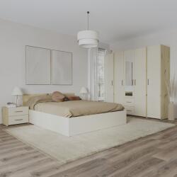 haaus Set dormitor Malmo V10, Pat 200 x 140 cm, Stejar Artisan/Argila (923525)