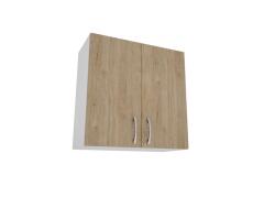 haaus Corp Superior Karo, 2 Usi, Lemn Natural/Alb, 60 x 30 x 60 cm (505066)