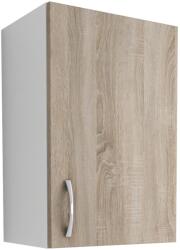 haaus Corp Superior Karo, 1 Usa, Stejar Sonoma Inchis/Alb, 40 x 30 x 60 cm (912017)