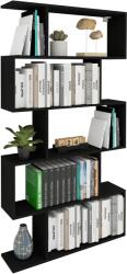 haaus Biblioteca Kimo, 5 Casete, Negru, 90 x 20 x 160 cm (925505)