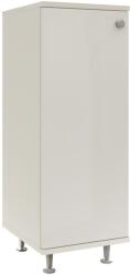 haaus Corp Baie Zaria, 1 Usa, Alb lucios/Alb, MDF, L 30 x l 35 x H 85 cm (912864)