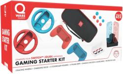 QWare Gaming Starter Kit, Nintendo Switch, 6 elemes, Kék-Piros, Konzol kiegészítő csomag (NSW-9500)
