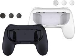 QWare Gaming Controller Holders, Nintendo Switch, Fekete-Fehér, Joy-Con markolat + Thumb Grips (NSW-3500BW)