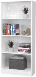 haaus Biblioteca Flint, 3 Polite, Alba, 70 x 32 x 159 cm (916398)