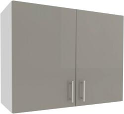 haaus Corp Superior Karo, 2 Usi, Gri Lucios/Alb, MDF, 80 x 30 x 60 cm (924157)