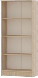 haaus Biblioteca Flint, 3 Polite, Stejar Sonoma, 70 x 32 x 159 cm (910761)