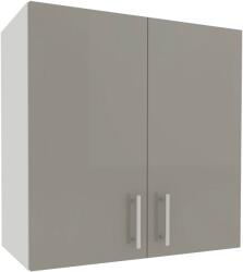 haaus Corp Superior Karo, 2 Usi, Gri Lucios/Alb, MDF, 60 x 30 x 60 cm (924140)