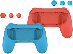 QWare Gaming Controller Holders, Nintendo Switch, Kék-Piros, Joy-Con markolat + Thumb Grips (NSW-3500BR)