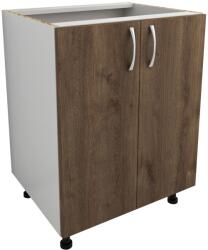 haaus Corp Baza Karo, 2 Usi, Stejar Bronz/Alb, 60 x 50 x 80 cm (911867)