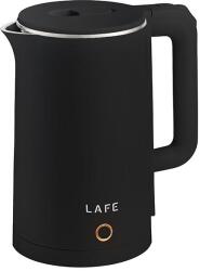 Lafe DoubleW, 1, 8 L, 1800 W, Dupla fal, Cool touch, Vízszürő, Műanyag/Acél, Fekete, Elektromos vízforraló (LAFCZA47467)