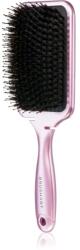 BrushArt Hair Boar bristle paddle hairbrush perie de par cu peri de mistret Metalic Pink 1 buc