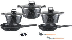 Goldmann Set oale si tigai Goldmann, aluminiu turnat, antiaderente, polonic + spatula silicon, protectie terminca (GM 1012)