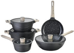 Goldmann Set 9 piese cratite aluminiu turnat Goldmann, 3 straturi ceramice, toate sursele de caldura (GM 6009)