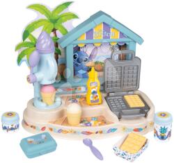 Smoby Bar de plajă cu înghețată Stitch Beach Bar Smoby aparat de vafe 12 accesorii de la 3 ani (SM312509) Bucatarie copii