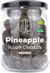 BrainMax Pure Pineapple in Dark Chocolate, fagyasztva szárított ananász étcsokoládéban, BIO, 225 g *CZ-BIO-001 tanúsítvány