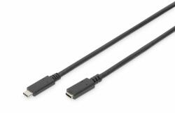 SBOX Кабел assmann ak-300210-015-s, от usb c(м) към usb c(ж), 1.5м, черен (ak-300210-015-s)