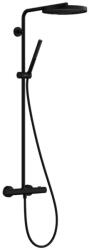 Hansgrohe Pulsify S Puro - Set de duș cu termostat, diametru 26 cm, 1 jet, EcoSmart, negru mat 24223670 (24223670)