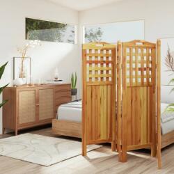 vidaXL Параван за стая, 4 панела, 162x2x115 cм, акациево дърво масив (318548)