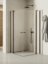NEW TRENDY New Soleo Gunmetal Brushed zuhanykabin 120x100 cm négyszögletes grafit csiszolt/átlátszó üveg K-2189 (K2189)