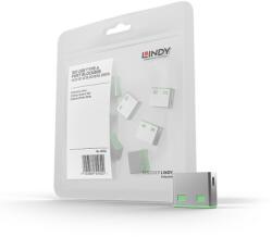 Lindy 10 USB Port Locks GREEN no Key (LD40461)