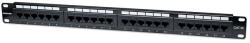 Manhattan Patch panel - CAT5e UTP patch panel, 24 portos, 1U, Fekete (513555) - bbmarket