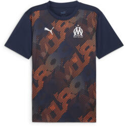 PUMA Olympique de Marseille Pre-match rövid ujjú mez Férfiak PUMA L kék|narancssárga|sárga