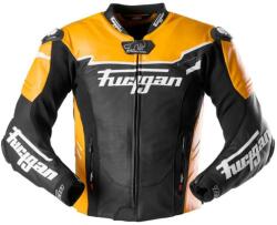 Furygan Geacă moto din piele Furygan Signature 55 negru-galben (FUR6041-107BLYW)