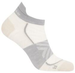 Icebreaker Merino Run+Ultralight Micro Women Șosete ECRU HTHR/ALLOY L