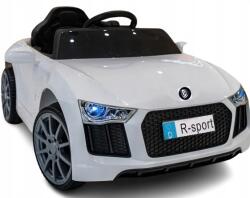 R-Sport Cabrio B4 fehér Akkumulátoros autó, Bőr, Távirányító 2.4G (B4)