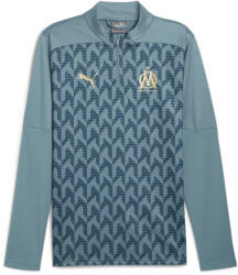 PUMA Olympique de Marseille meccs előtti Quarter-Zip Top Férfiak PUMA S kék