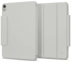 Apple iPad Air 13 (2024 / 2025), mappa tok, közepesen ütésálló, levehető előlap, mágneses rögzítés, csatos záródás, Smart Case, Spigen AirSkin Pro OneTap, szürke