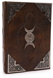 Ancient Wisdom Bőrkötésű kézműves napló - HÁRMAS HOLD - 18x26 cm (LBN-38)