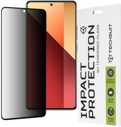 Techsuit Folie pentru Xiaomi Redmi Note 13 Pro 4G / Poco M6 Pro 4G - Techsuit 111D Privacy Full Glue - Black (KF2325475) - alcmobile