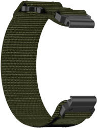 Techsuit Curea pentru Garmin Fenix 3/3 HR/5X/5X Plus/6X/6X Pro/7X/7X Pro Solar - Techsuit Watchband QuickFit (W057) - Green (KF2334784) - alcmobile