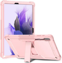 Techsuit Husa pentru Samsung Galaxy Tab S7 Plus / S8 Plus + Folie - Techsuit Rugged TabShell - Rose Gold (KF2327021) - alcmobile