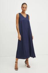 Fracomina ruha sötétkék, maxi, egyenes, FJ25SD3002W45101 - sötétkék XS