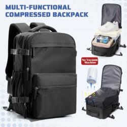  Utazó Hátizsák- Vákuumos -Fekete- 40 X 25 X 20 CM (BT802043-1) - olcsotaskak - 21 990 Ft