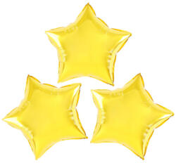 PartyPal Fólia lufi, arany csillag, 25 cm, 3 db/cs