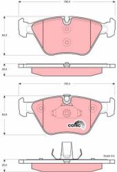 TRW set placute frana, frana disc TRW GDB1577 - centralcar