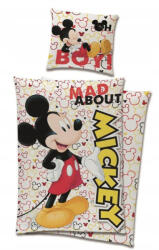 Carbotex Disney Mickey ágyneműhuzat garnitúra 140x200 cm, 70x90 cm (MCK219011-PP)