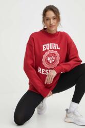 PUMA pamut melegítőfelső piros, női, nyomott mintás, 625159 - piros M
