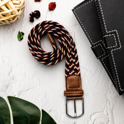 Elite Fashion Bordó kék vaj gumis Öv