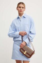 APC A. P. C. farmering surchemise samantha brodee női, galléros, relaxed, COGZS. F02895 - kék 40