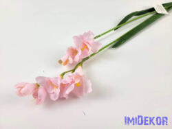  Frézia 2 ágú selyem ág 57 cm - Babarózsaszín