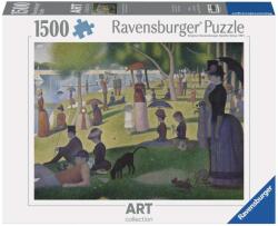 Ravensburger - Art Collection - Seurat - Vasárnap délután Grande Jatte szigetén 1500 darabos kirakó (12001245)