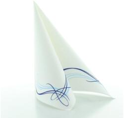 Sovie HoReCa Mank textilhatású szalvéta 40x40 cm 50 lap/csomag Alex kék